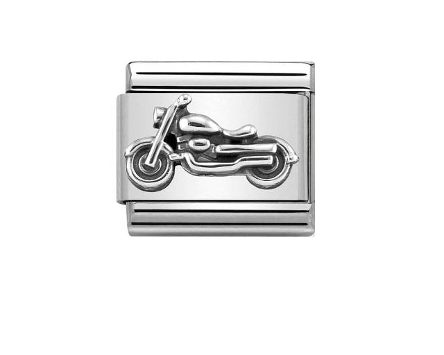 Vintage bike composable steel and silver