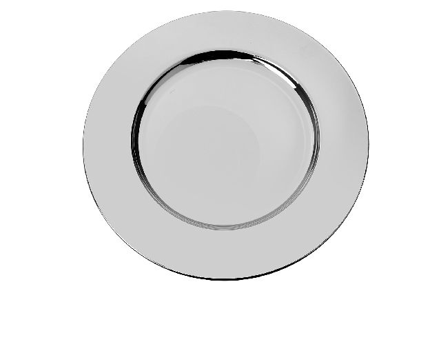 Sottopiatto argento in stile cardinale