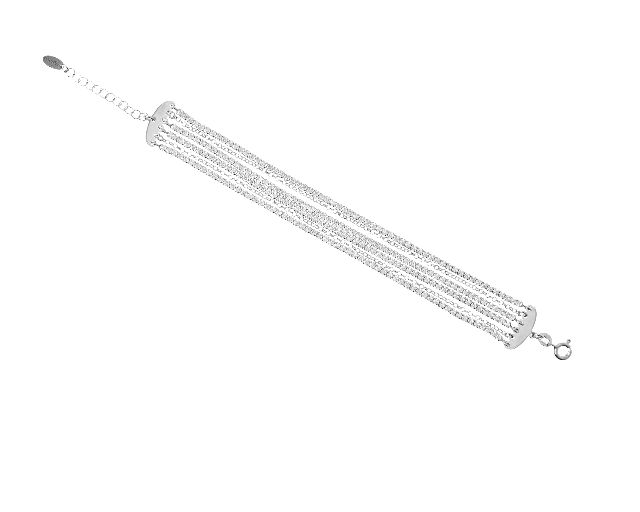 Bracciale Argento Con 4 Fili Di Zirconi Bianchi Selezione Zanolli 178066 726br1631a