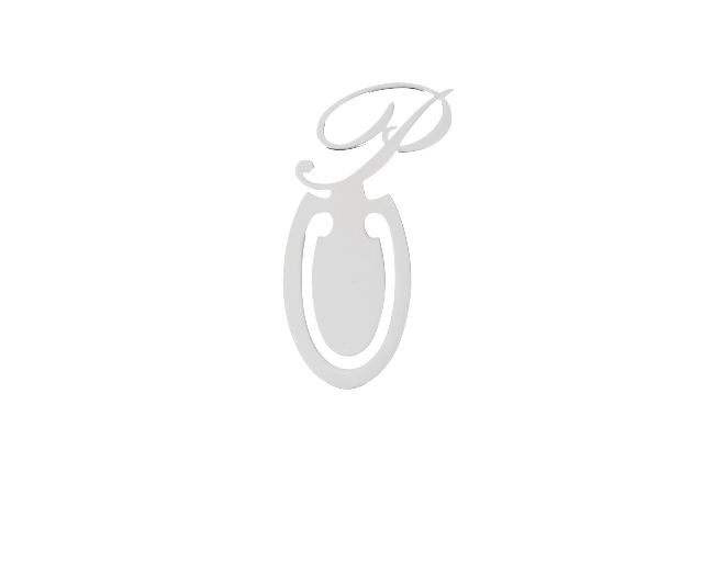 Segnalibro Argento Lettera P Selezione Zanolli 167389 964slp