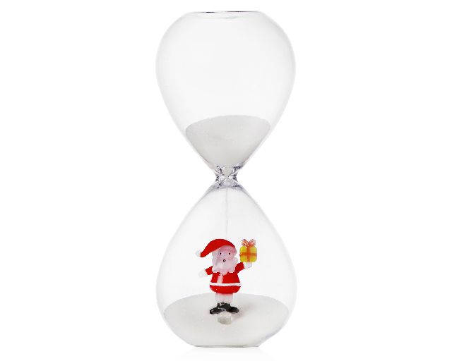 Hourglass santa claus christmas tales