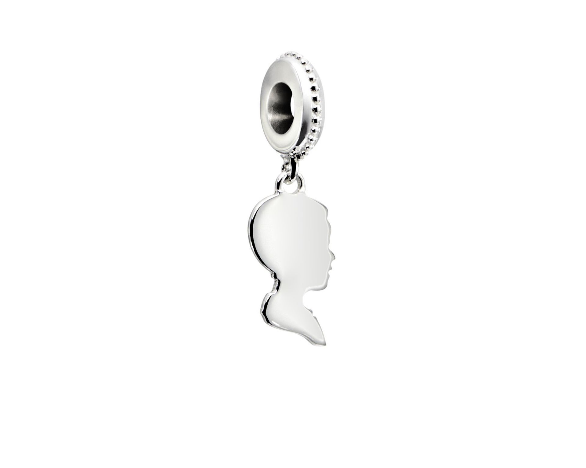 Charm Relazioni Argento Profilo Ragazzo Chamilia