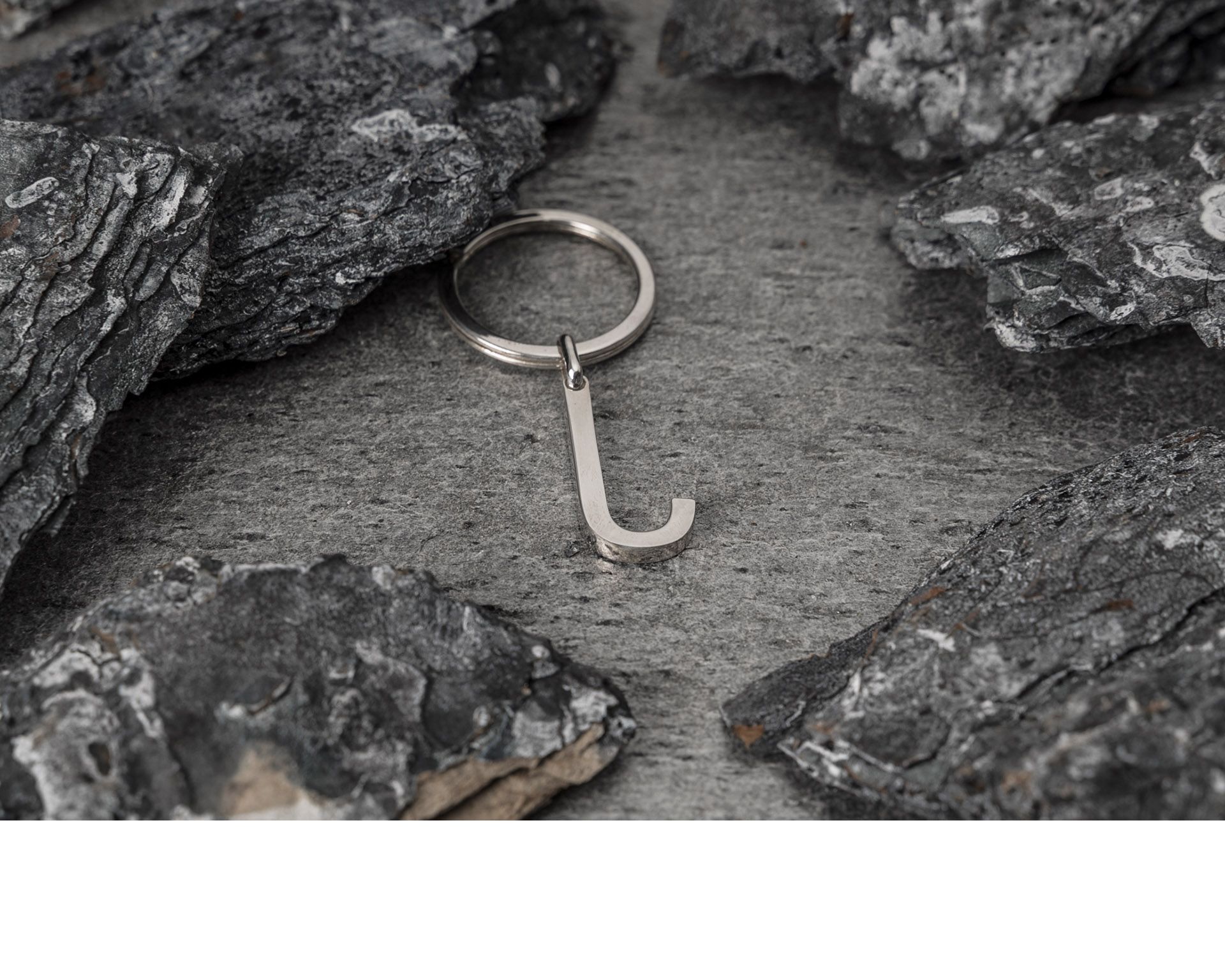 Keychain Silver J Letter Selezione Zanolli 10955 2vpcj