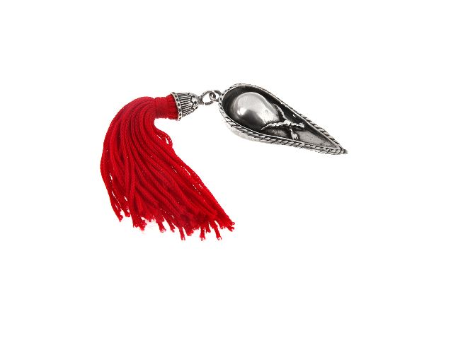 Idea regalo laurea cappellino laurea argento con nappina rossa