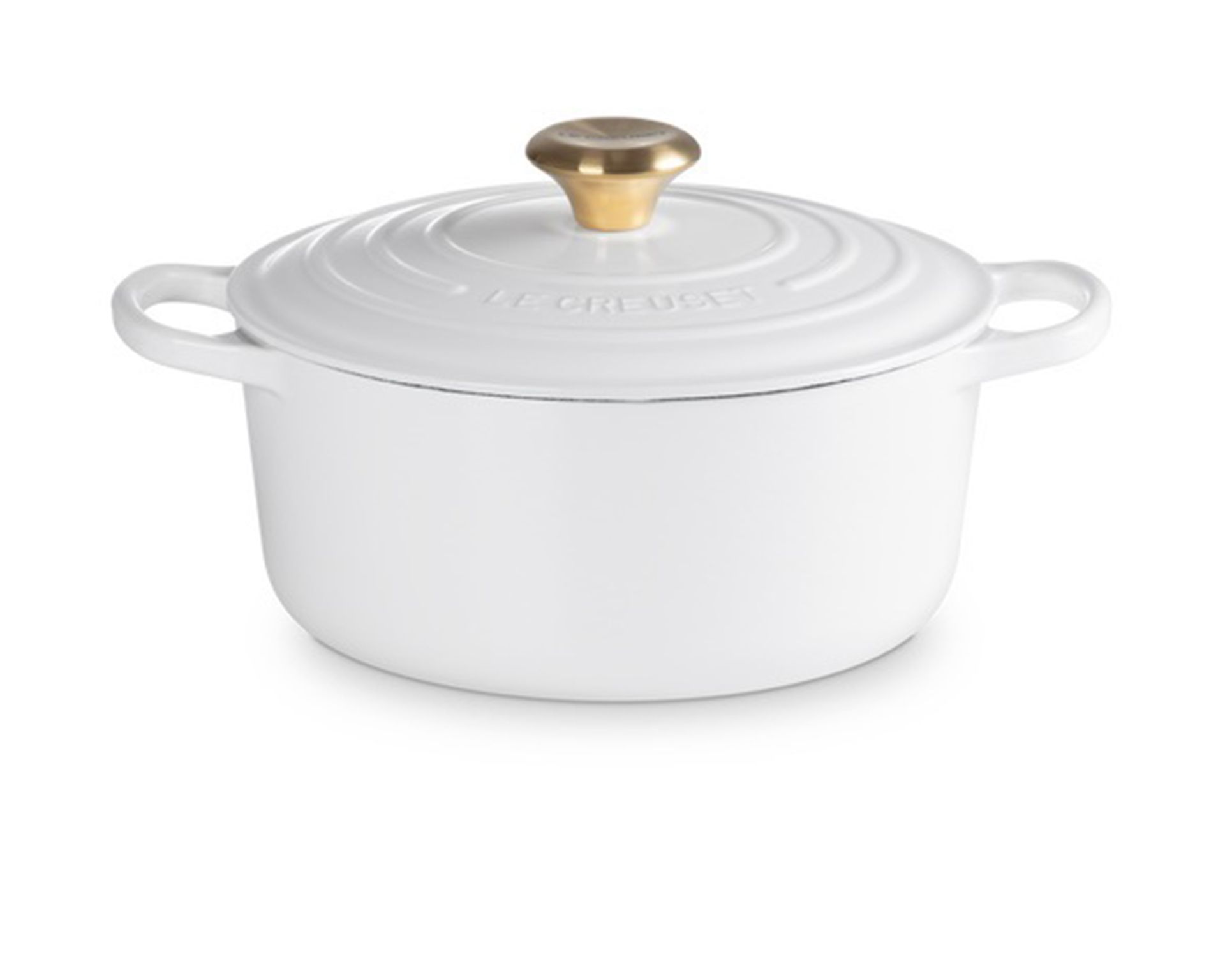 Round Cocotte Evolution Cast Iron White Le Creuset