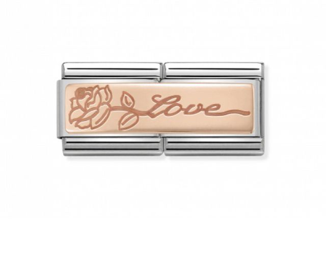 Love composable steel and rosè gold