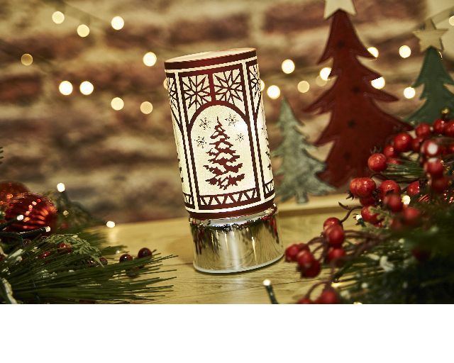 Idea Regalo Natale Lume Di Natale Rosso Con Luce Led Selezione Zanolli 177850 592n857903ro