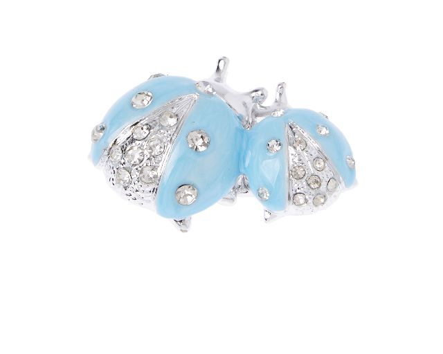 Ladybugs Blue With Crystals Selezione Zanolli 171002 592215403az