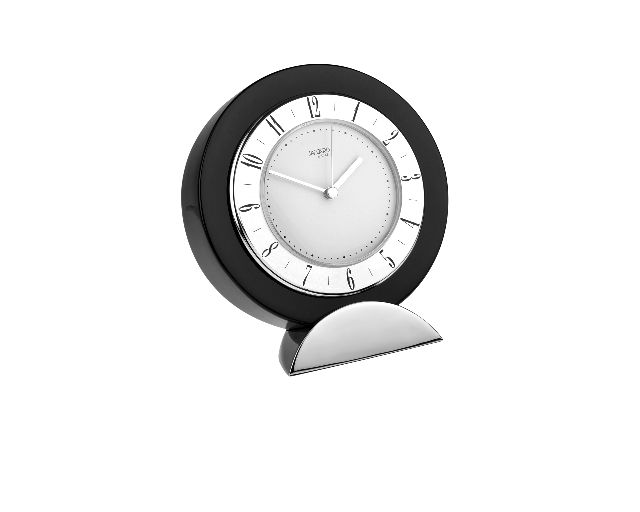 Table Clock Verona Steel St Black Silver Jaccard 137072 888ja1023022