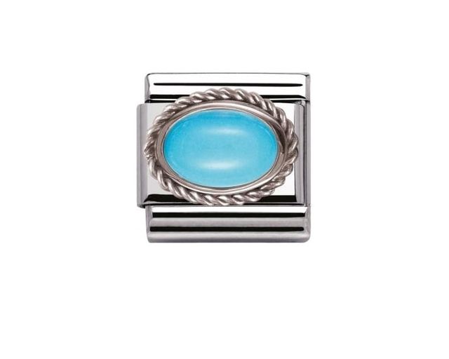 Turchese composable acciaio e argento