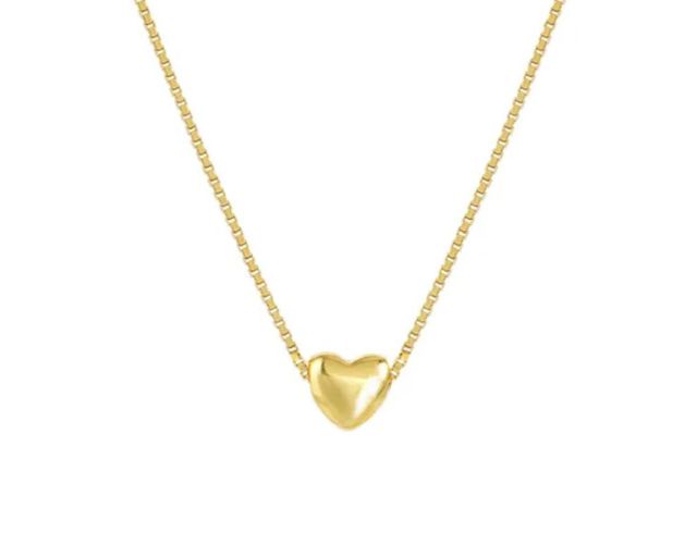 Collana armonica argento dorato cuore