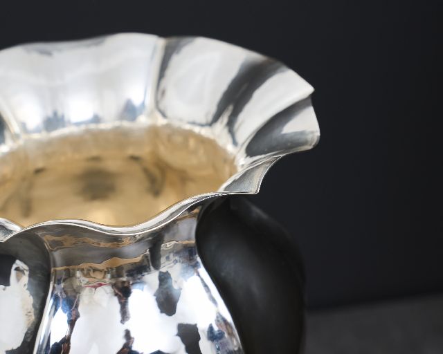 Vaso Argento In Stile Settecento Usato Ricondizionato Zanolli Vintage 190545 Us0008766