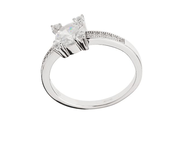 Anello argento con cubic zirconia