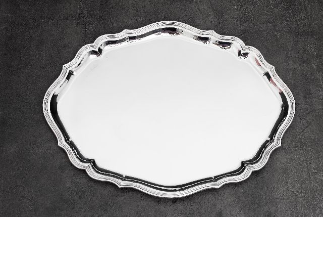 Oval tray silver 736 grammi in 700 style