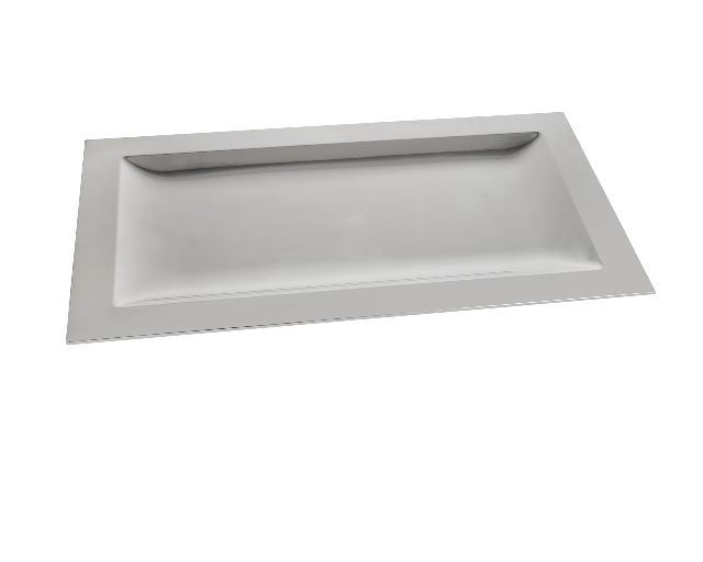 Piatto da portata exenziale silver plated rettangolare