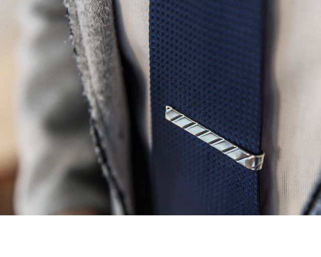 Tie Clip Silver Stripes Selezione Zanolli 152730 925fc002