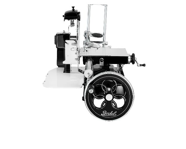 Flywheel meat slicer b3 fiorato steel black and silver