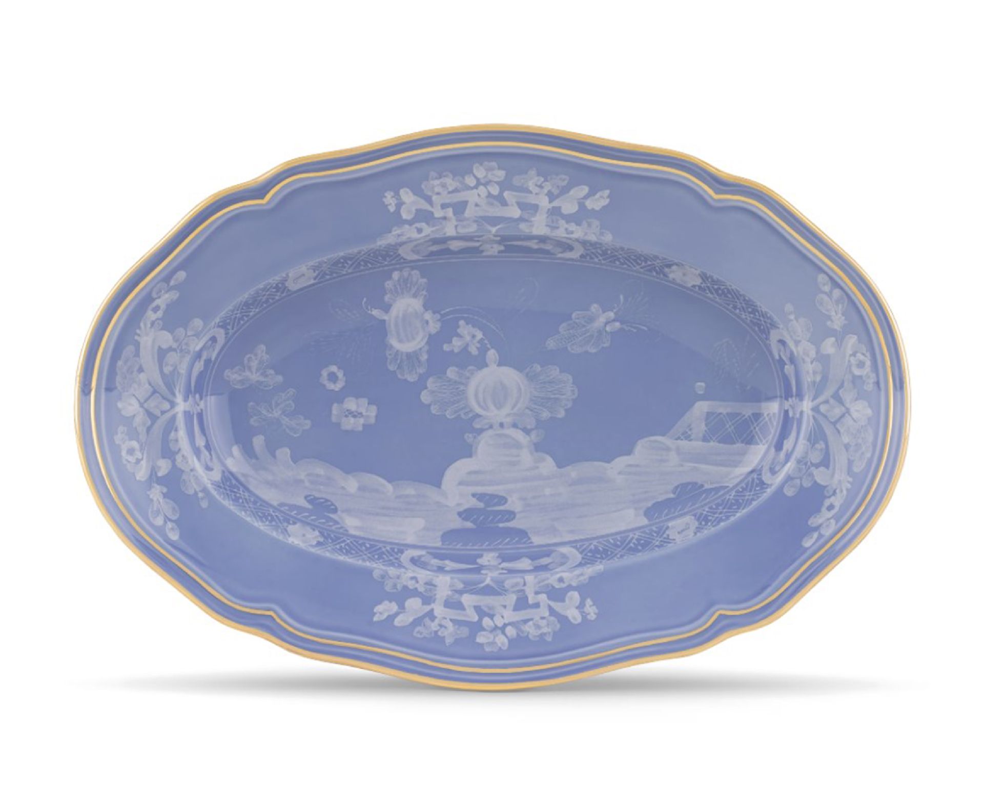 Oval Tray Oriente Italiano Pervinc Porcelain Richard Ginori 189287 F00300vs1300340a61