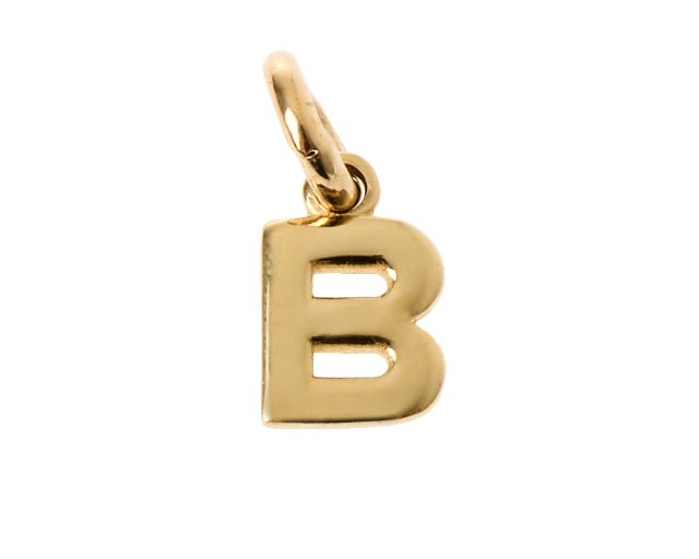 Ciondolo lettera b oro 750‰