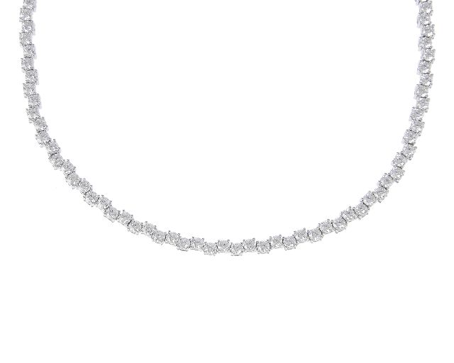 Collana luce argento con cubic zirconia