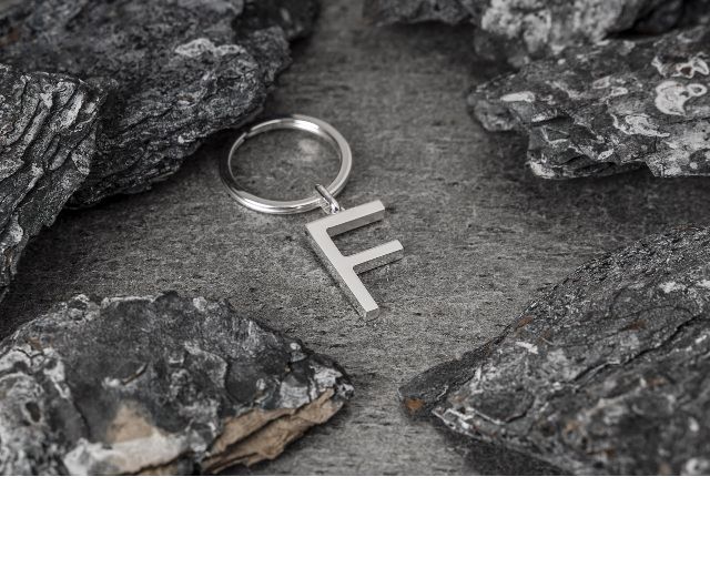 Keychain Silver F Letter Selezione Zanolli 10950 2vpcf