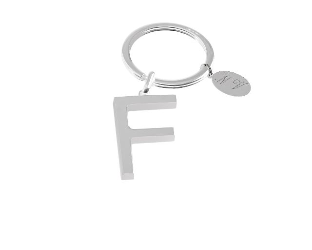 Keychain Silver F Letter Selezione Zanolli 10950 2vpcf