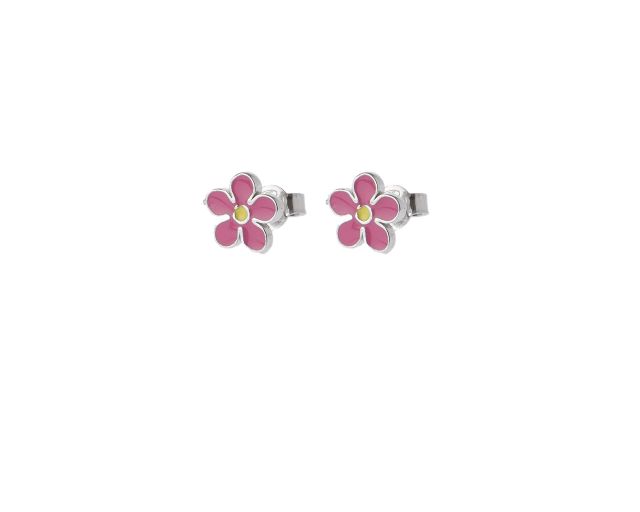 Orecchini bimba margherite argento