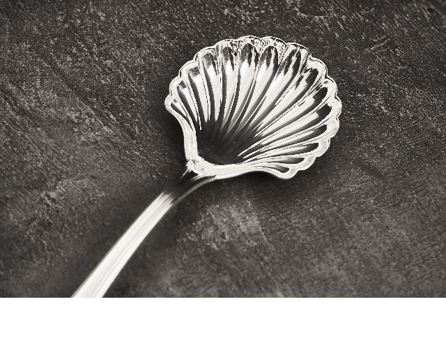 Strawberry Spoon Silver In English Style Zanolli Vintage 185078 Us0006919