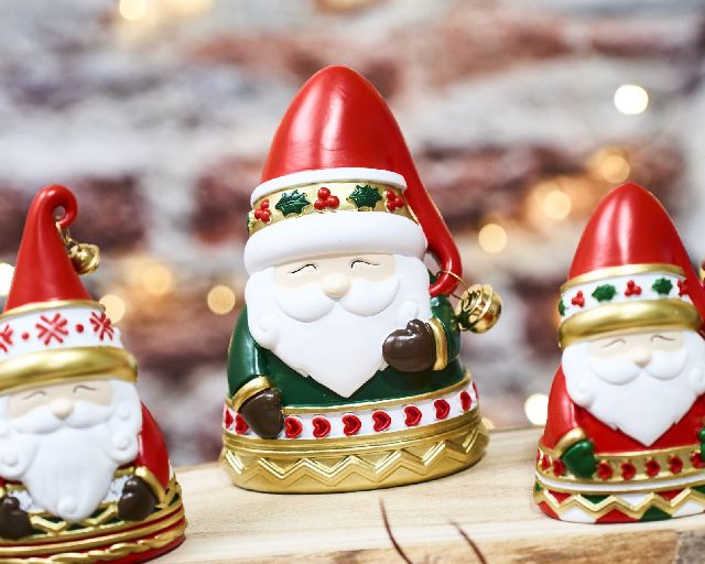 Idea regalo natale babbo natale con campanellino