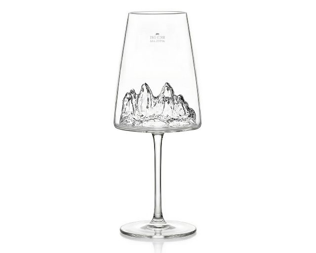 Calice vino topographic tre cime