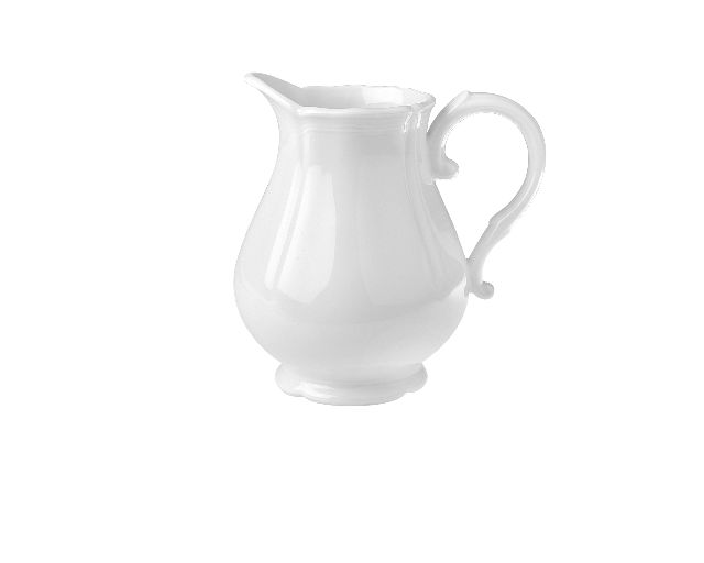 Lattiera grande antico doccia porcellana bianco