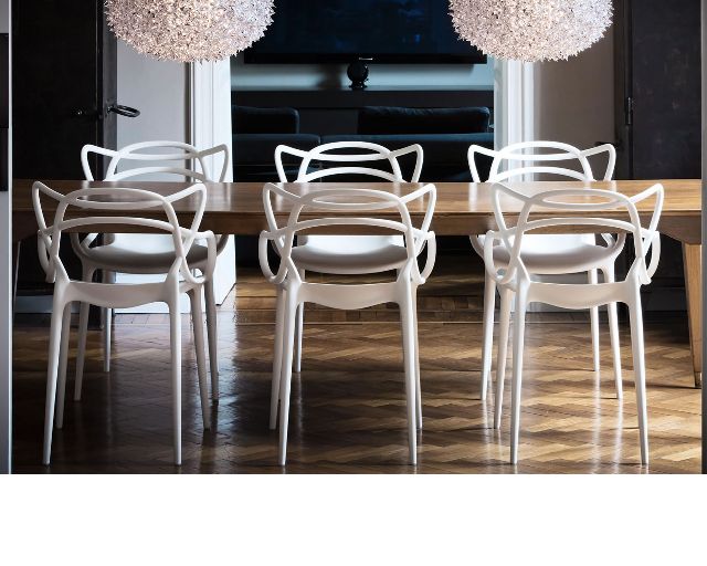 Set Di 4 Sedie Masters Bianche Kartell