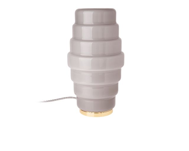 Table lamp zoe murano glass taupe