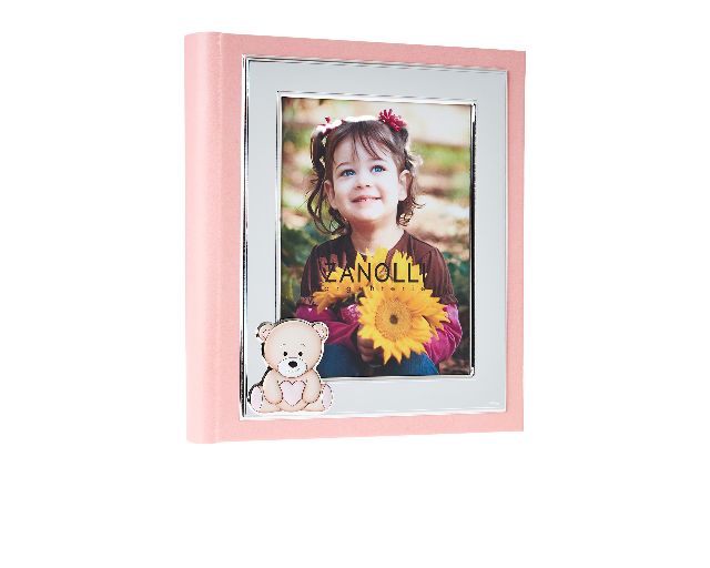 Album orsetto con cuore rosa