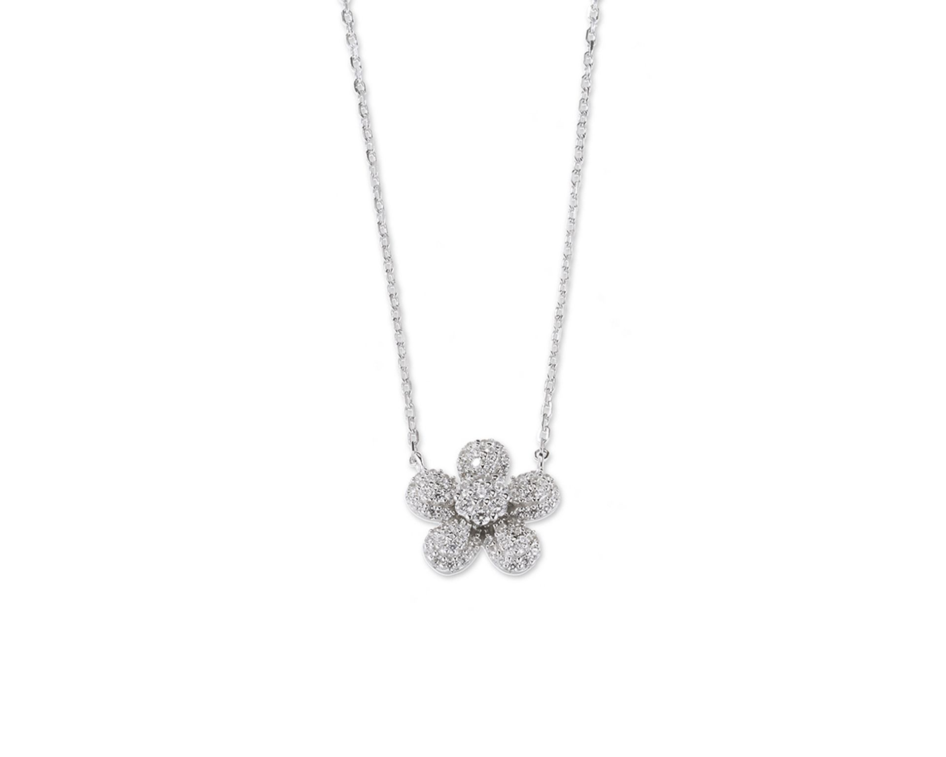 Collana Argento Con Zirconi Bianchi Sovrani 187437 814j11133