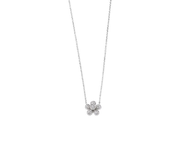 Collana Argento Con Zirconi Bianchi Sovrani 187437 814j11133