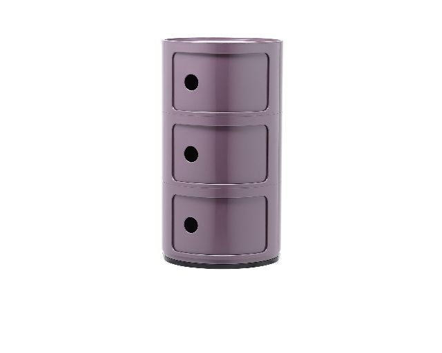 Drawer componibile three elements violet
