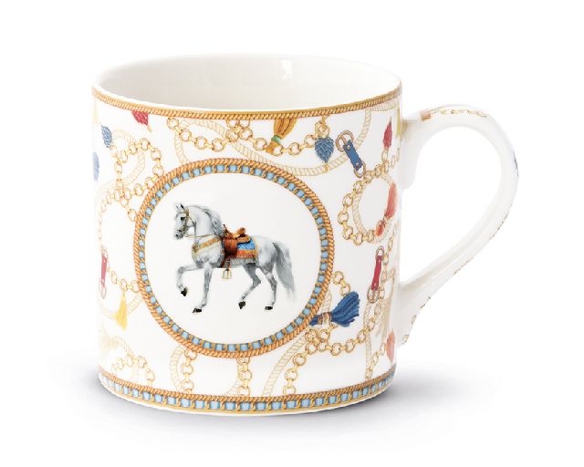 Mug cheval porcelain