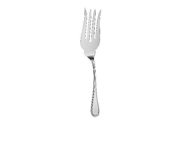 Fish serving fork silver in english style