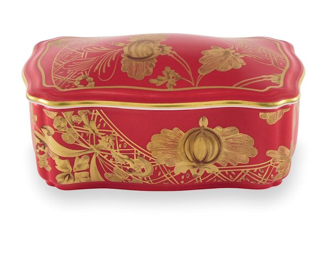 Box oriente italiano rubrum porcelain