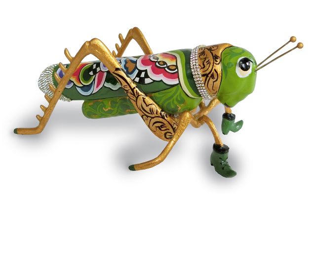 Grasshopper hopper hand painted
