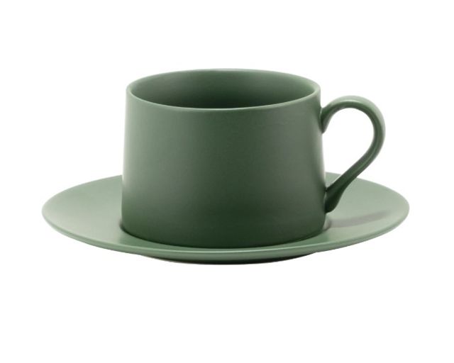 Tea cup with saucer levante porcelain green