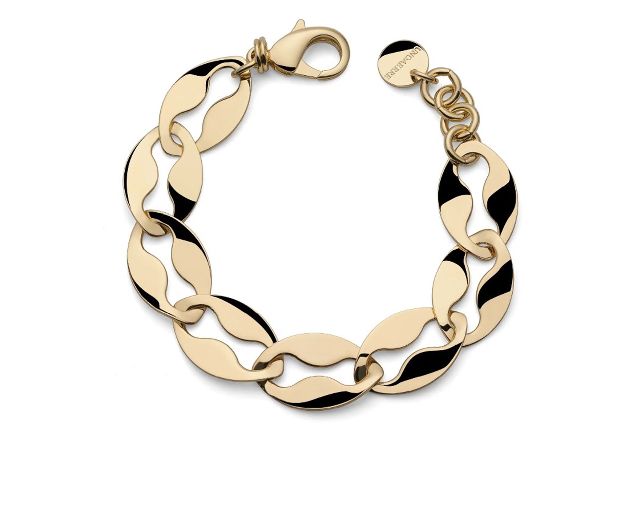 Bracciale dinamica in bronzo dorato
