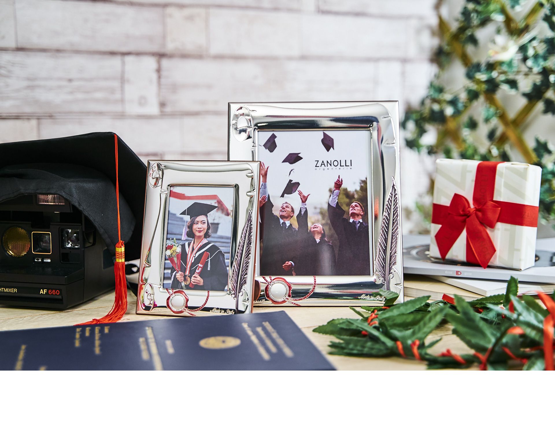 Idea Regalo Laurea Cornice Portafoto Laurea Argento Bilaminato Zanolli 174783 975pfb4002col