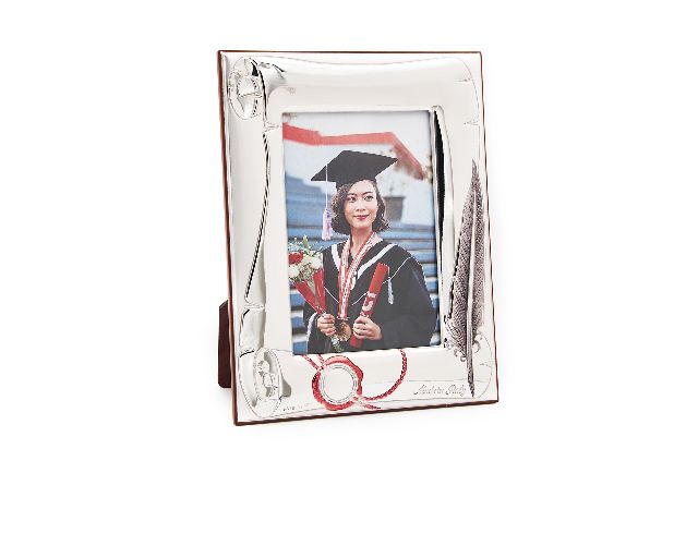 Idea Regalo Laurea Cornice Portafoto Laurea Argento Bilaminato Zanolli 174783 975pfb4002col