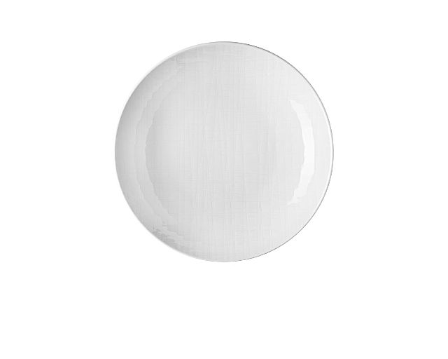 Piatto fondo mesh porcellana bianco