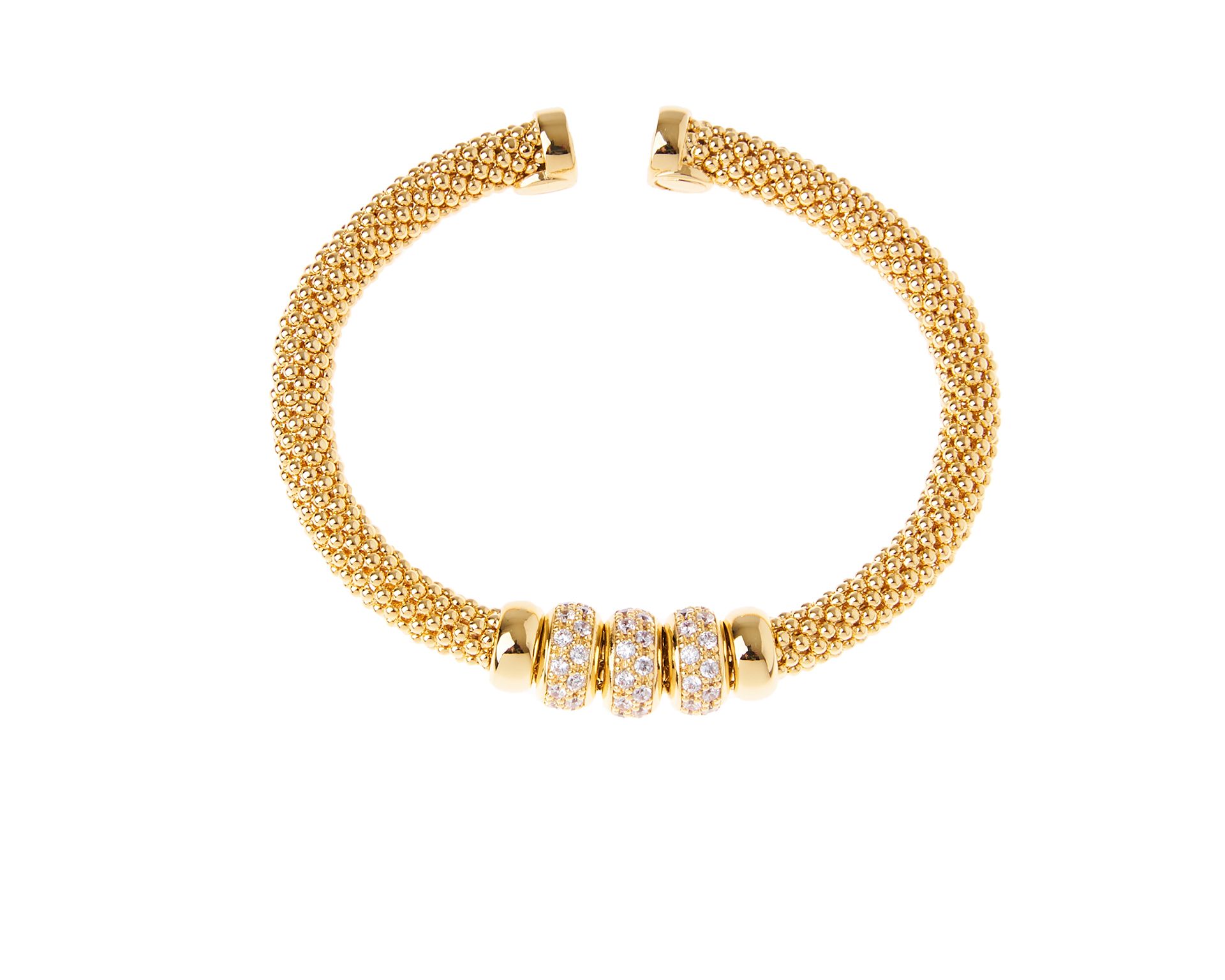 Bracelet Strong In Bronze With Gold And Zircon Finish Sovrani 170721 814j4092