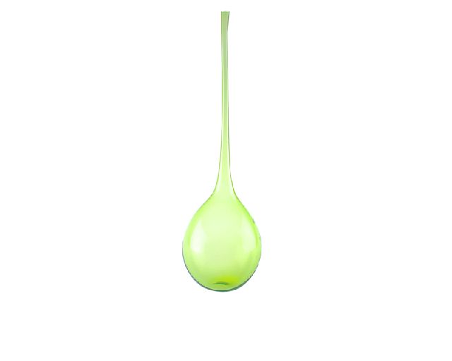Vase bolle murano glass acid green