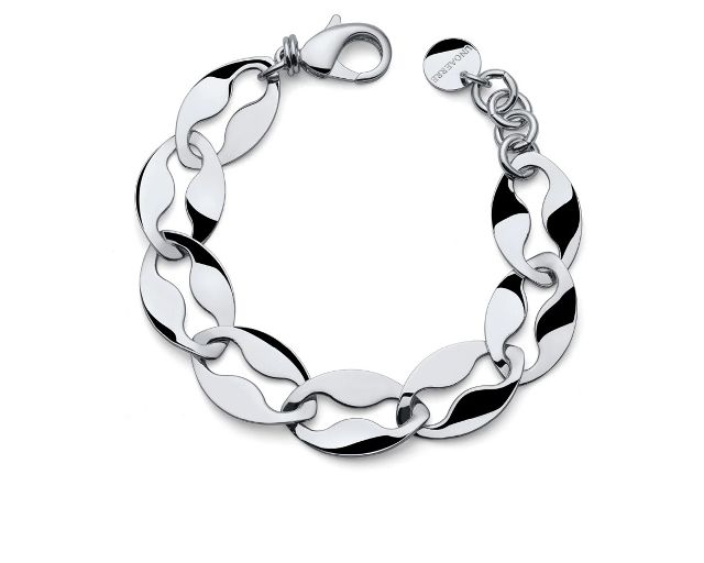Bracelet dinamica in white bronze