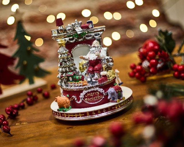 Christmas Gift Music Carosel Santa Claus Selezione Zanolli 189129 592n860213ro